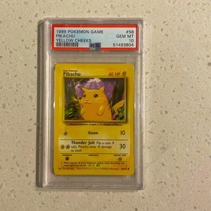 Pikachu Pokemon card 1999 PSA 10